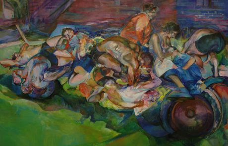 Wóz,180×230 cm, olej na płótnie, 2012