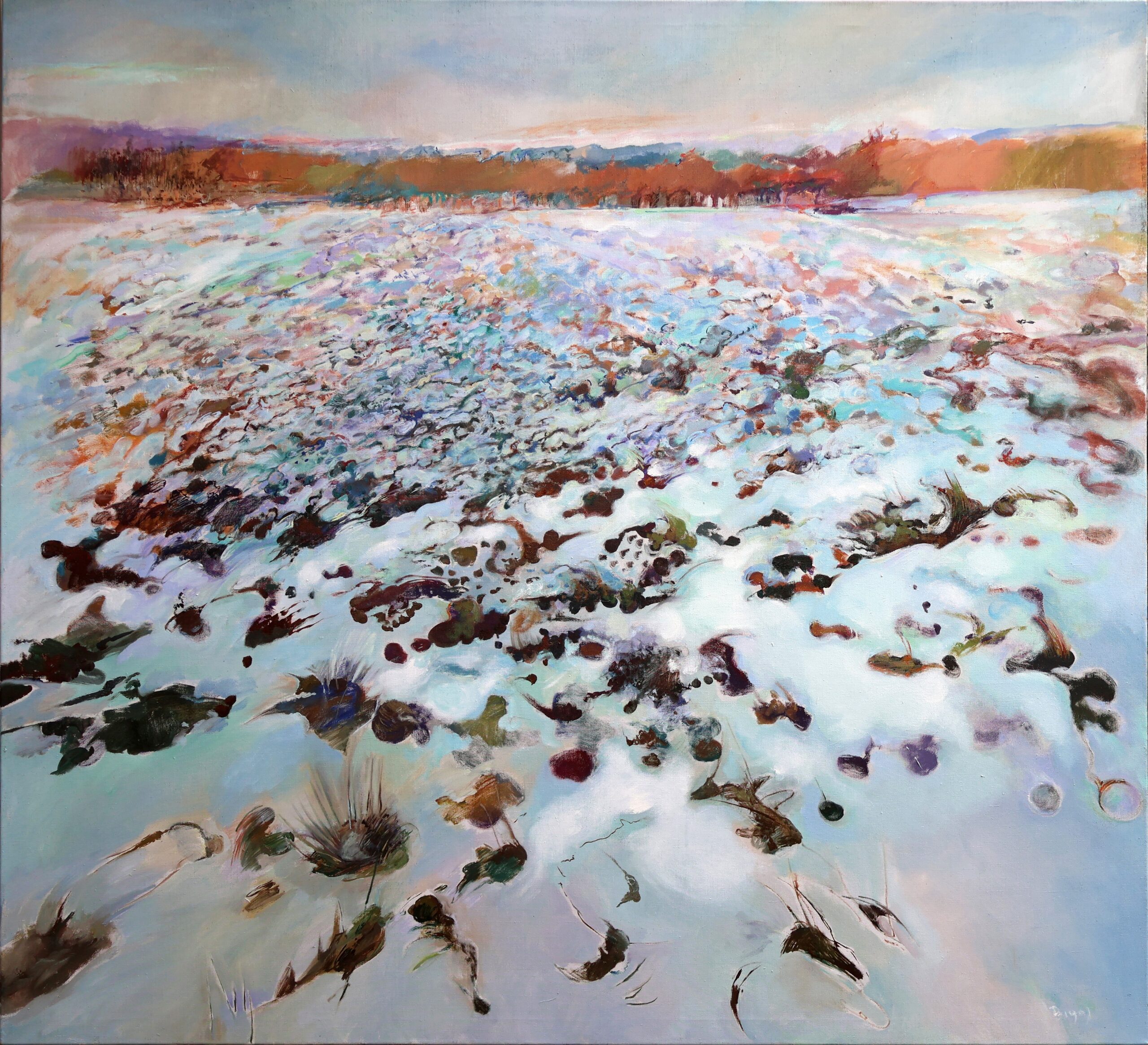 Pola – zima _olej na płótnie _160 x 180 cm_ 2023